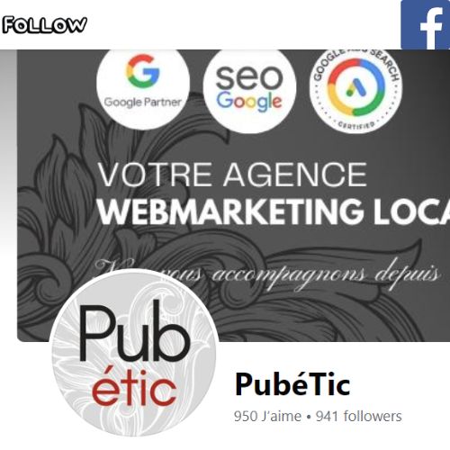 PUBETIC A UNE PAGE FACEBOOK